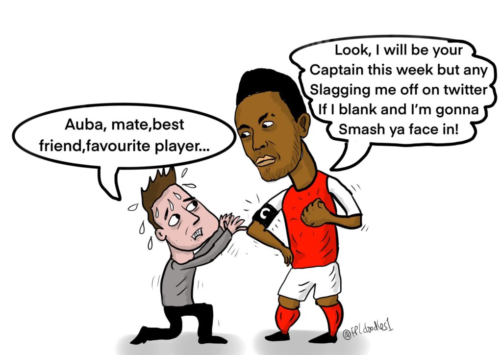 FPL GW32 Captain Picks- Aubameyang