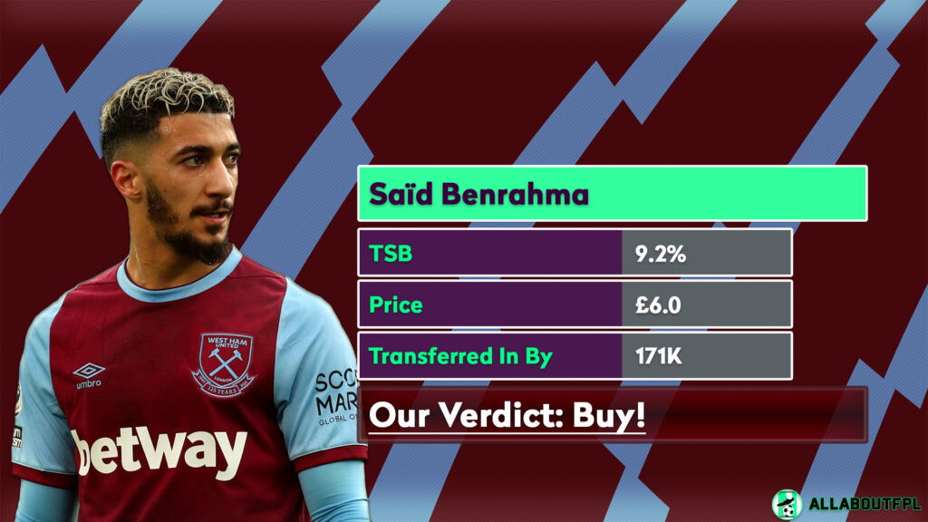 FPL Gameweek 2 Analysis ~ Players to BUY ~ Benrahma