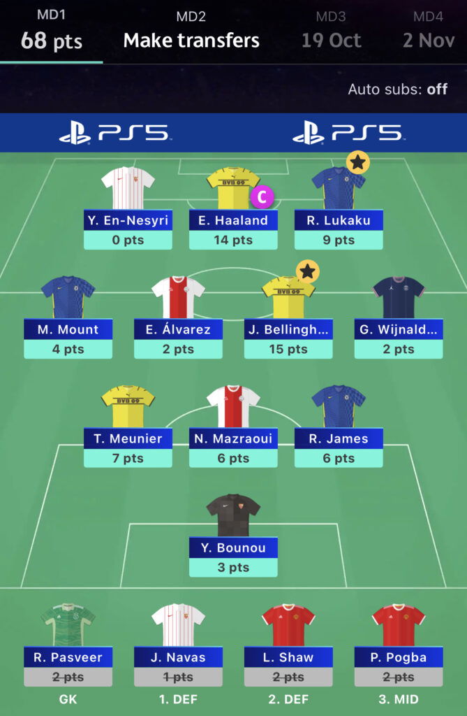 UCL Fantasy MD1 Review 