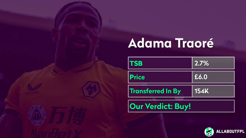 FPL Gameweek 4 Analysis ~ Players to buy ~ Adama Traore 