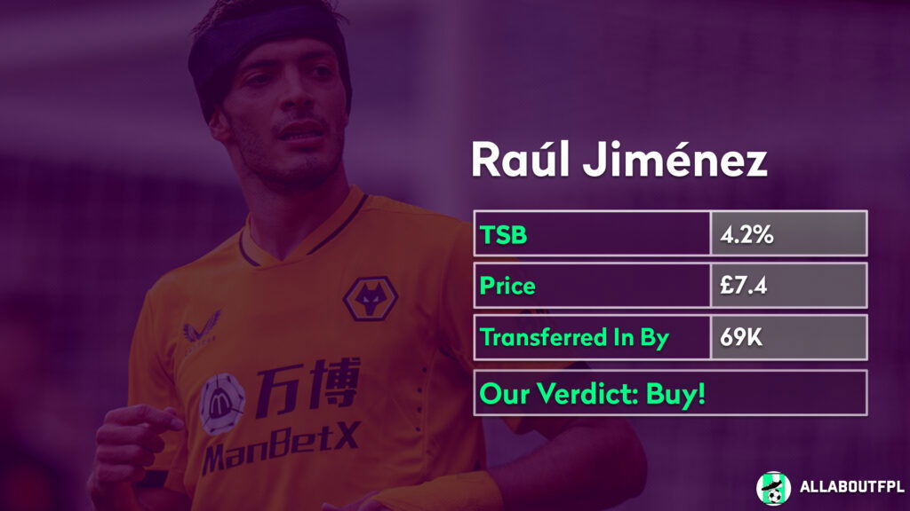 FPL Gameweek 5 Analysis - Players To ~Buy ~ Raul Jimenez