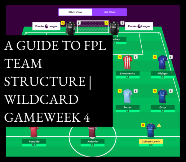A Guide To FPL Team Structure | Wildcard  FPL Gameweek 4