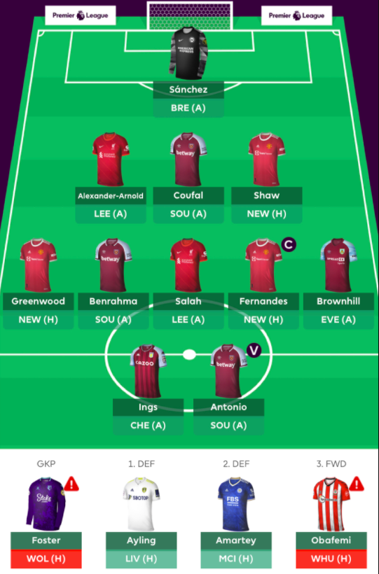 FPL Gameweek 4 team reveal