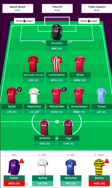 FPL Gameweek 4 team reveal