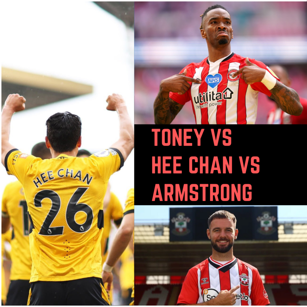 FPL GW9 Player Comparisons- Toney vs Hee Chan vs Armstrong