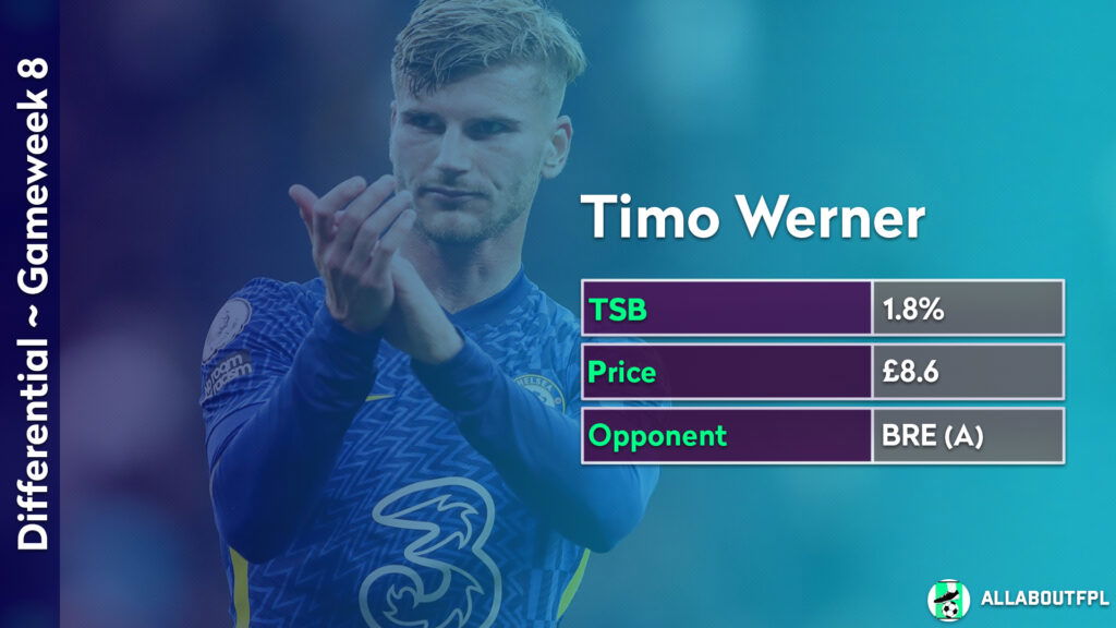 FPL GW8 Differential picks ~ Timo Werner vs Brentford
