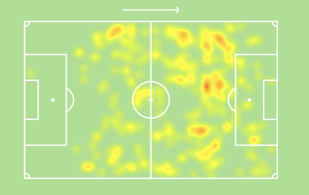 Jamal Musiala heatmap