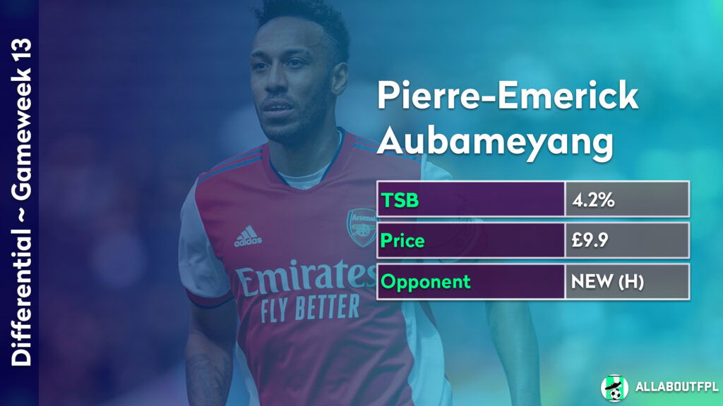 FPL GW12 Differentials- Aubameyang