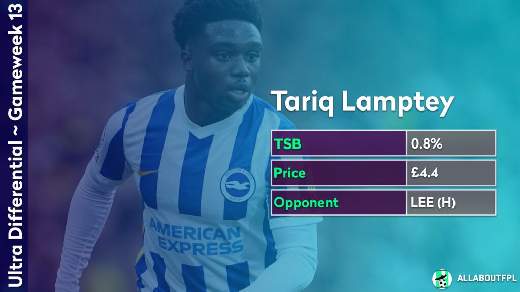 FPL GW13 Differential Picks- Lamptey