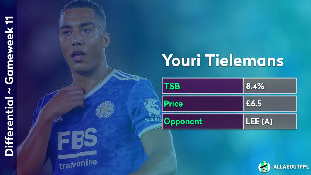 FPL GW11 Differential picks ~ Youri Tielemans vs Leeds(A)