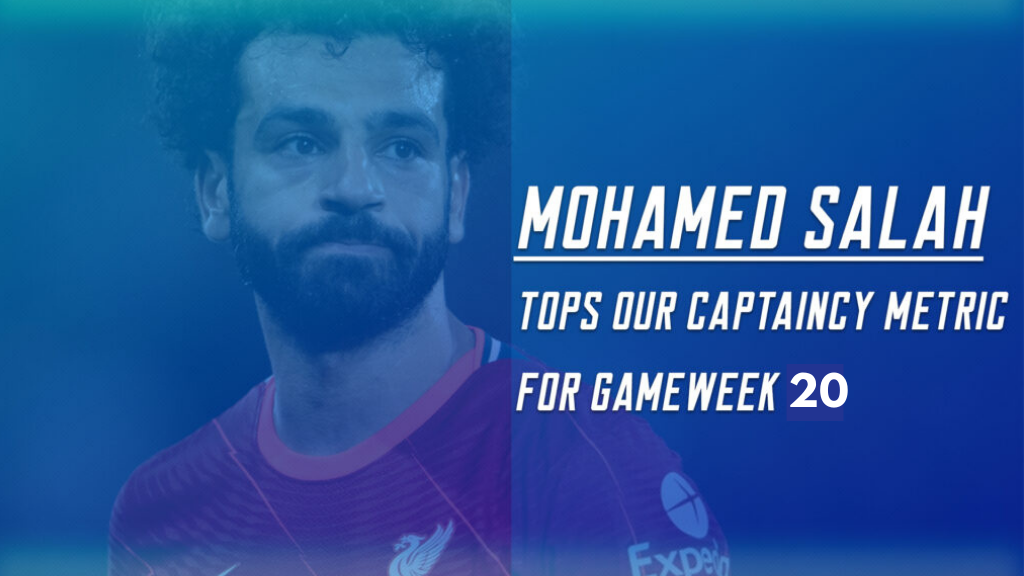 Mo Salah tops our captaincy metric in FPL Gameweek 20 making him the best captaincy candidate in fpl gw20 