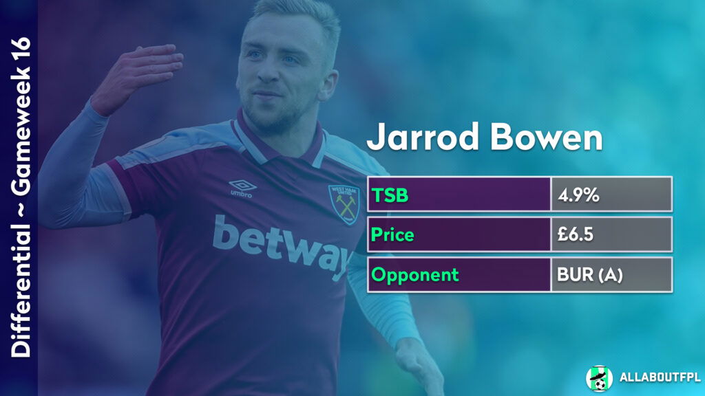 FPL GW16 Differential Picks ~ Jarrod Bowen