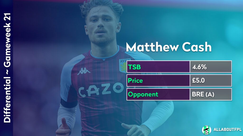 FPL GW21 Differential Picks ~ Matty Cash vs Brentford(A)