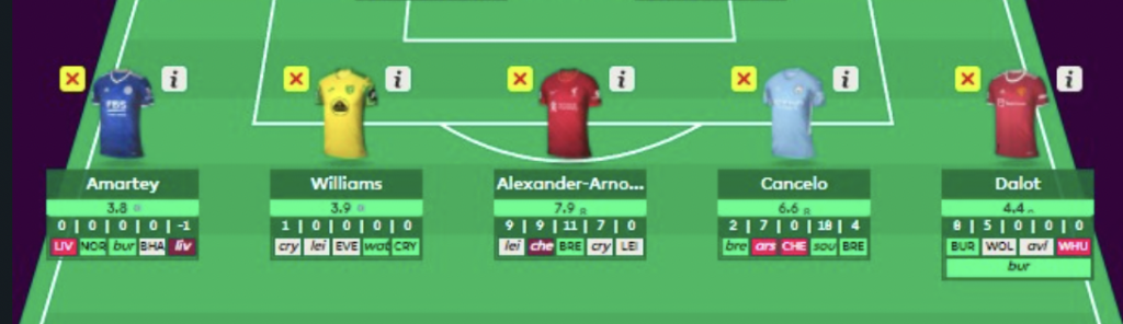 FPL GW19 free hit ~ defenders 
