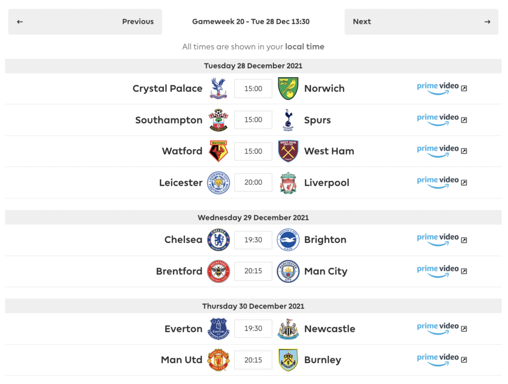 FPL GW20 tips and fixtures 