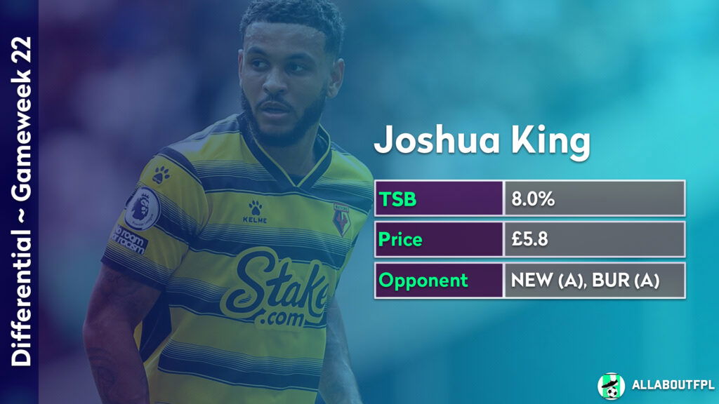 FPL GW22 Differentials ~ Joshua King 