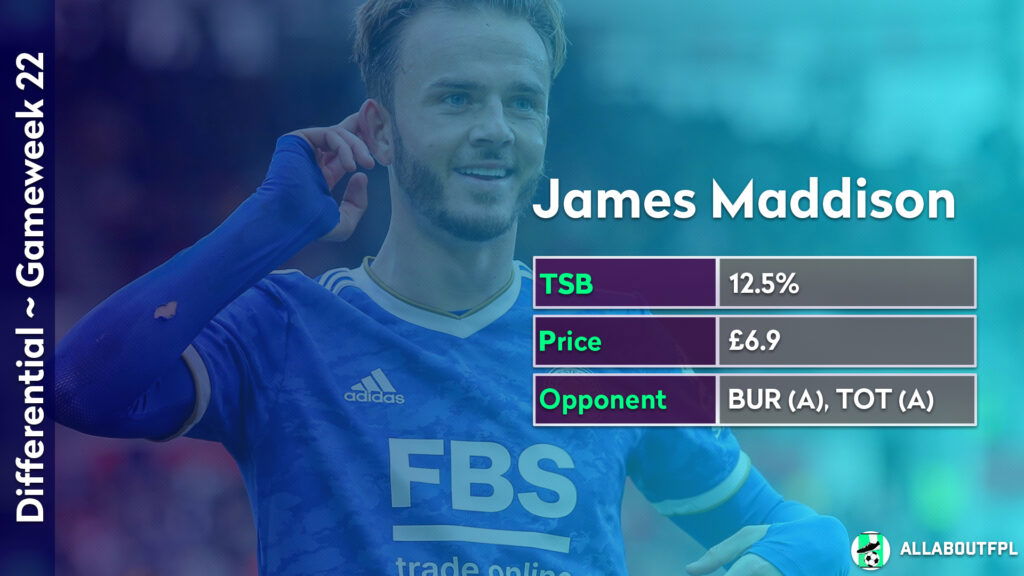 FPL GW22 Differentials ~ James Maddison 