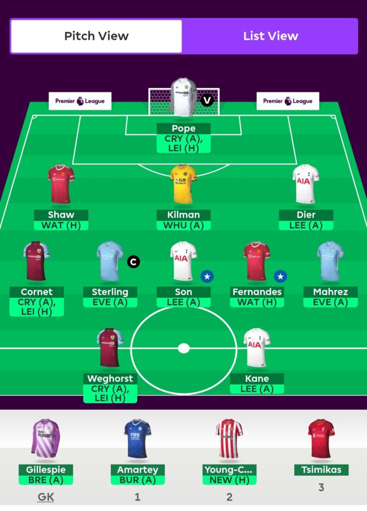 FPL GW27 Free Hit Draft four