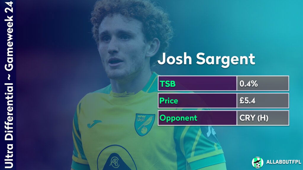 FPL GW24 Differential picks ~ Josh Sargent 