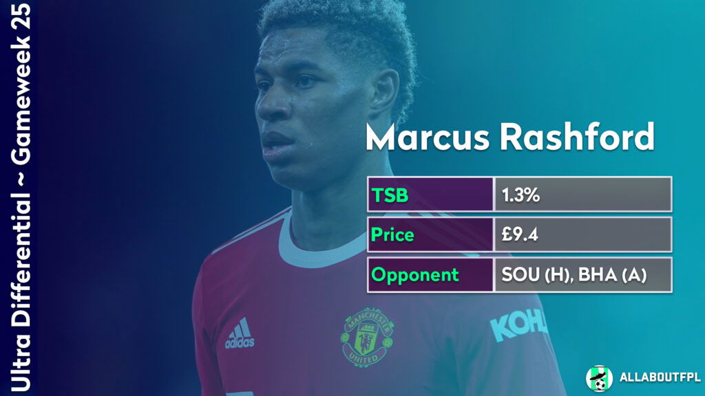 FPL GW25 Differentials ~ Rashford