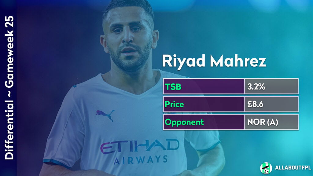 FPL GW25 Differentials ~ Mahrez