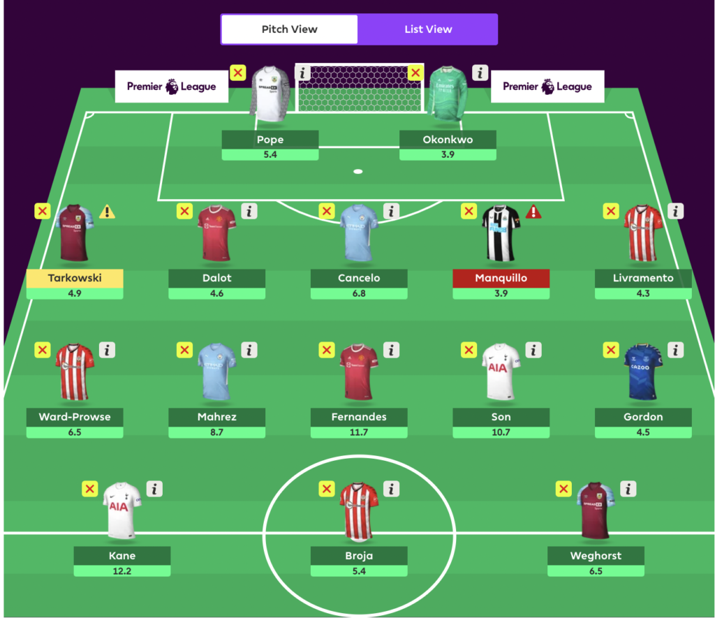 FPL GW27 Free Hit Draft