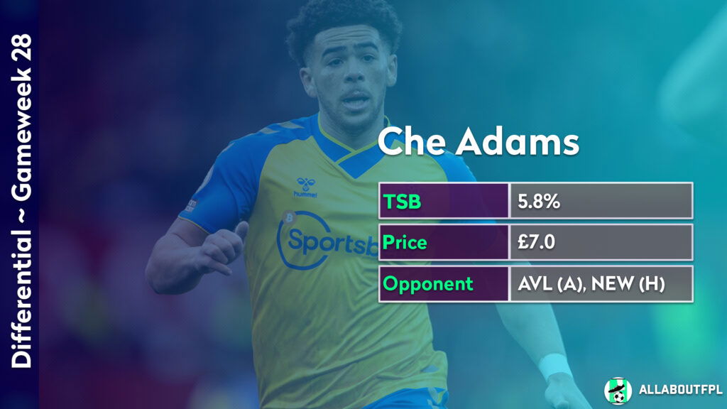 FPL GW28 Differentials ~ Che Adams