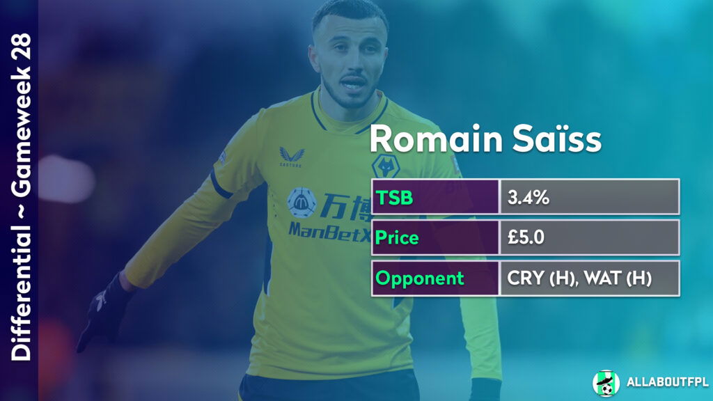 FPL GW28 Differentials ~ Romain Saiss