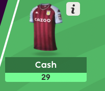 Matty Cash 29 FPL points, GW28(DGW), 2021/22 Season ~ most fpl points in a gameweek