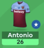 Antonio, 26 FPL points vs Norwich, GW35+, 2019/20 Season (SGW) ~ most fpl points in a gameweek