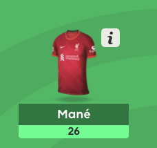 Mane, 26 FPL points GW26, 2021/22 Season(DGW)