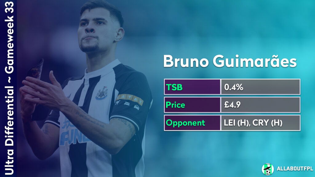 FPL GW33 Differentials- Bruno Guimares