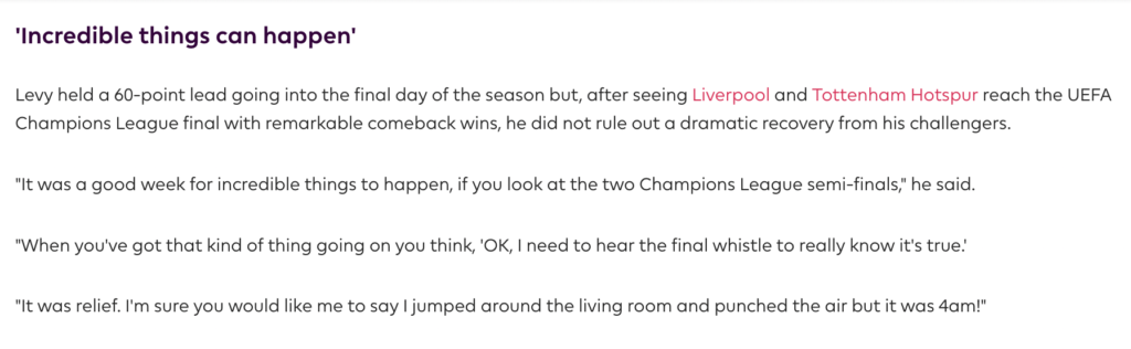 Adam Levy 2018/19 FPL Winner interview