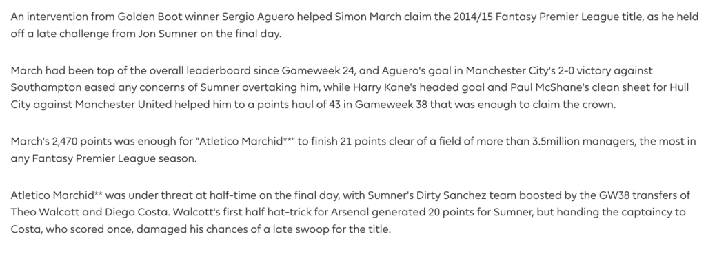 Simon March 2014/15 FPL Winner