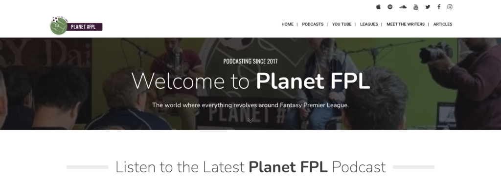 Recommended & Best FPL podcasts ~ planet fpl  featuring Suj and James