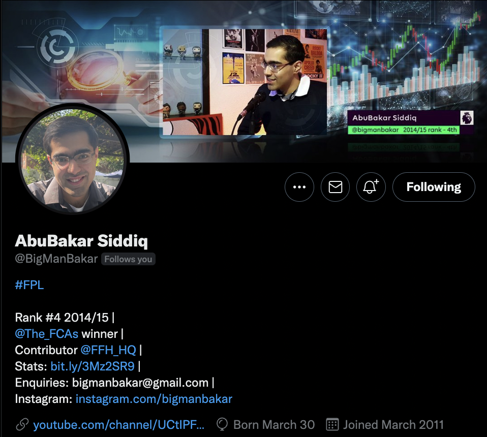 Recommended & Best Twitter Accounts for detailed threads ~ bigmanbakar