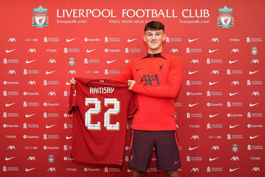22/23 Premier League new signing for  Liverpool ~ Ramsay from Aberdeen