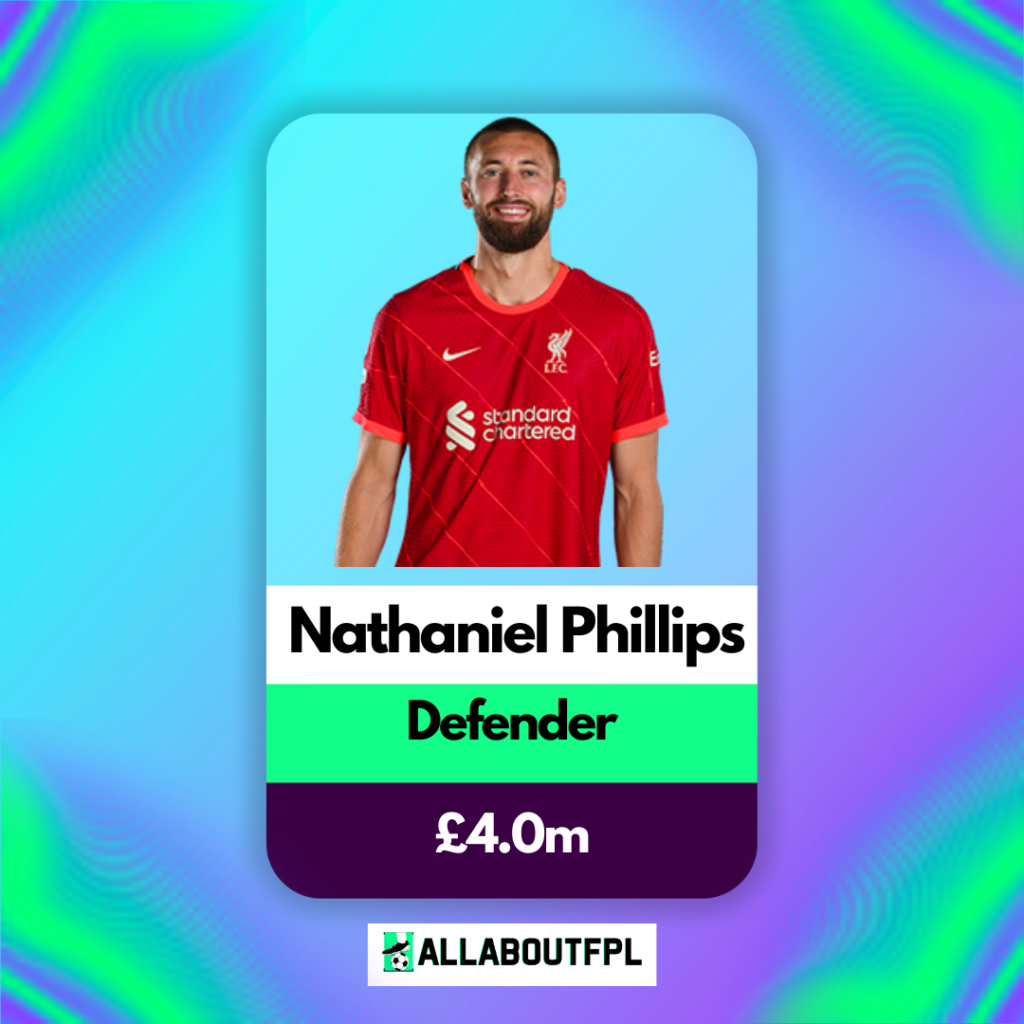 Best £4.0 FPL Defenders for 2022/23 season- Nat Phillips