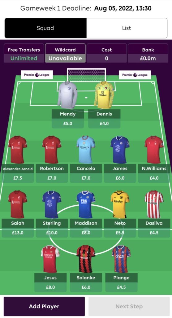 FPL Team Structure #1.5: One-and-a-half Premiums for 2022/23 FPL Season