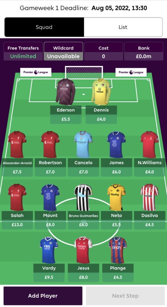 FPL Team Structure #1.5: One-and-a-half Premiums for 2022/23 FPL Season