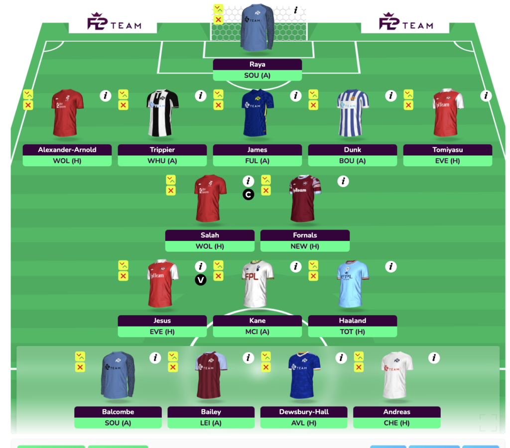 FPL GW7 Three Premium Draft with Haaland, Salah, Kane, Jesus, TAA, James