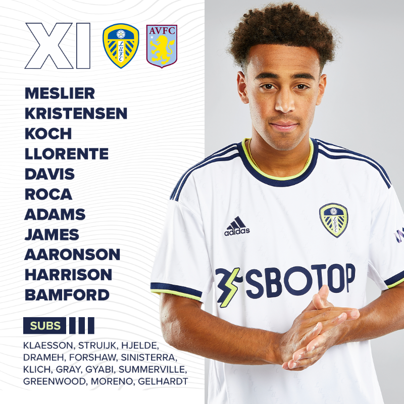 Leeds vs Aston Villa playing 11 2022/23 pre season friendly 