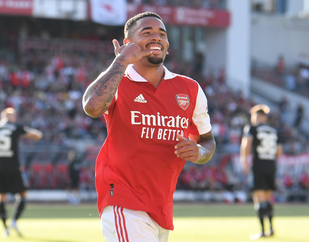 Gabriel Jesus scores twice for Arsenal vs Nurnberg in his first Arsenal game