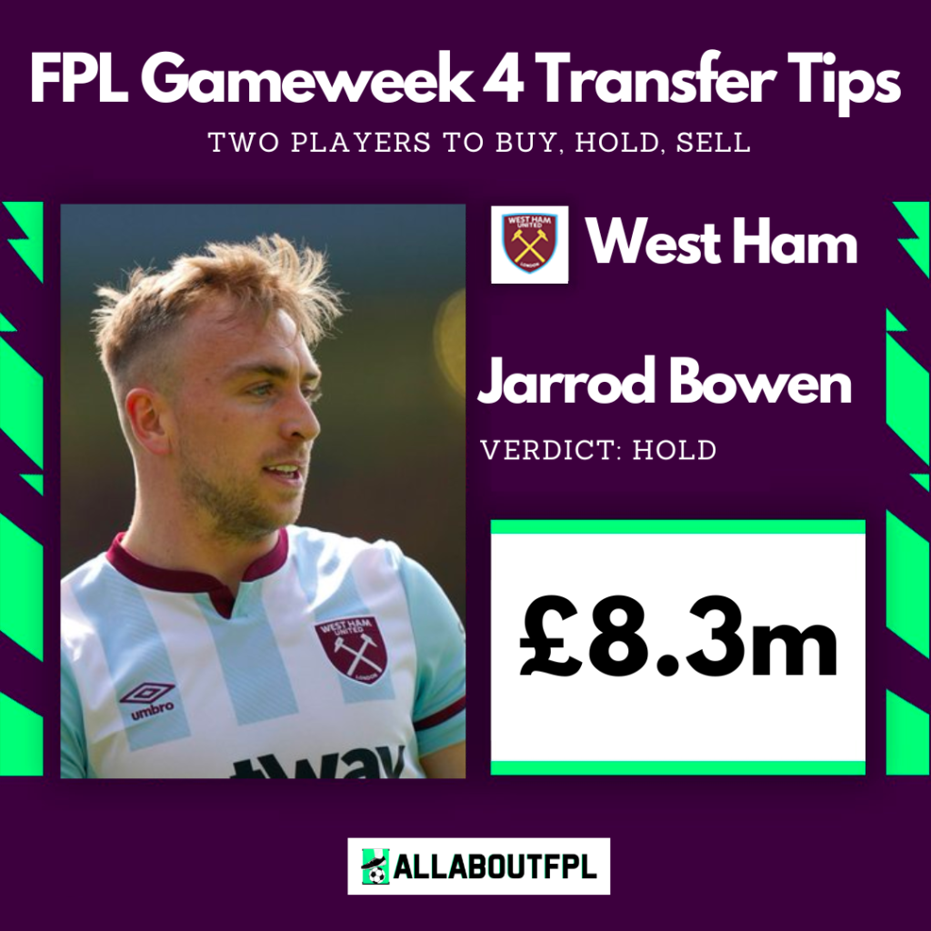 FPL Gameweek 4 Transfer Tips: Two players to HOLD- Bowen