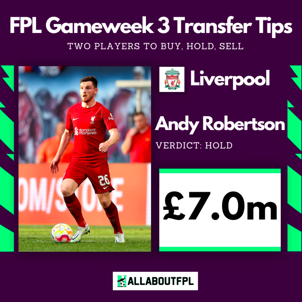 FPL Gameweek 3 Transfer Tips ~ player to hold ~ Andy Robertson