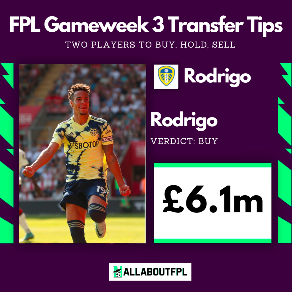 FPL Gameweek 3 Transfer Tips ~ players to BUY ~ Rodrigo