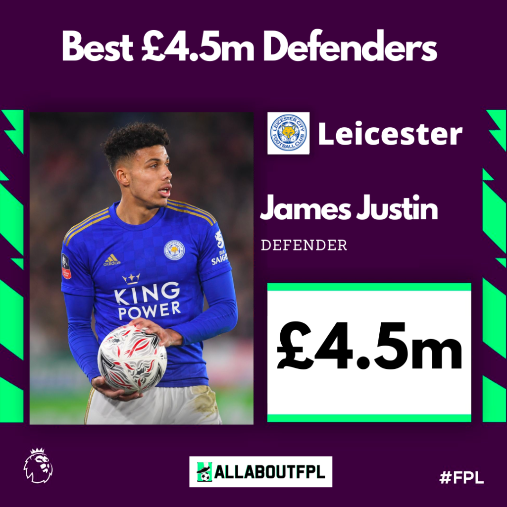 Best £4.5 Million FPL Defenders for the 2022/23 season ~ James Justin