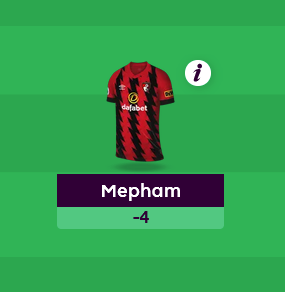 FPL GW4 Team of the Weak ~ Mepham