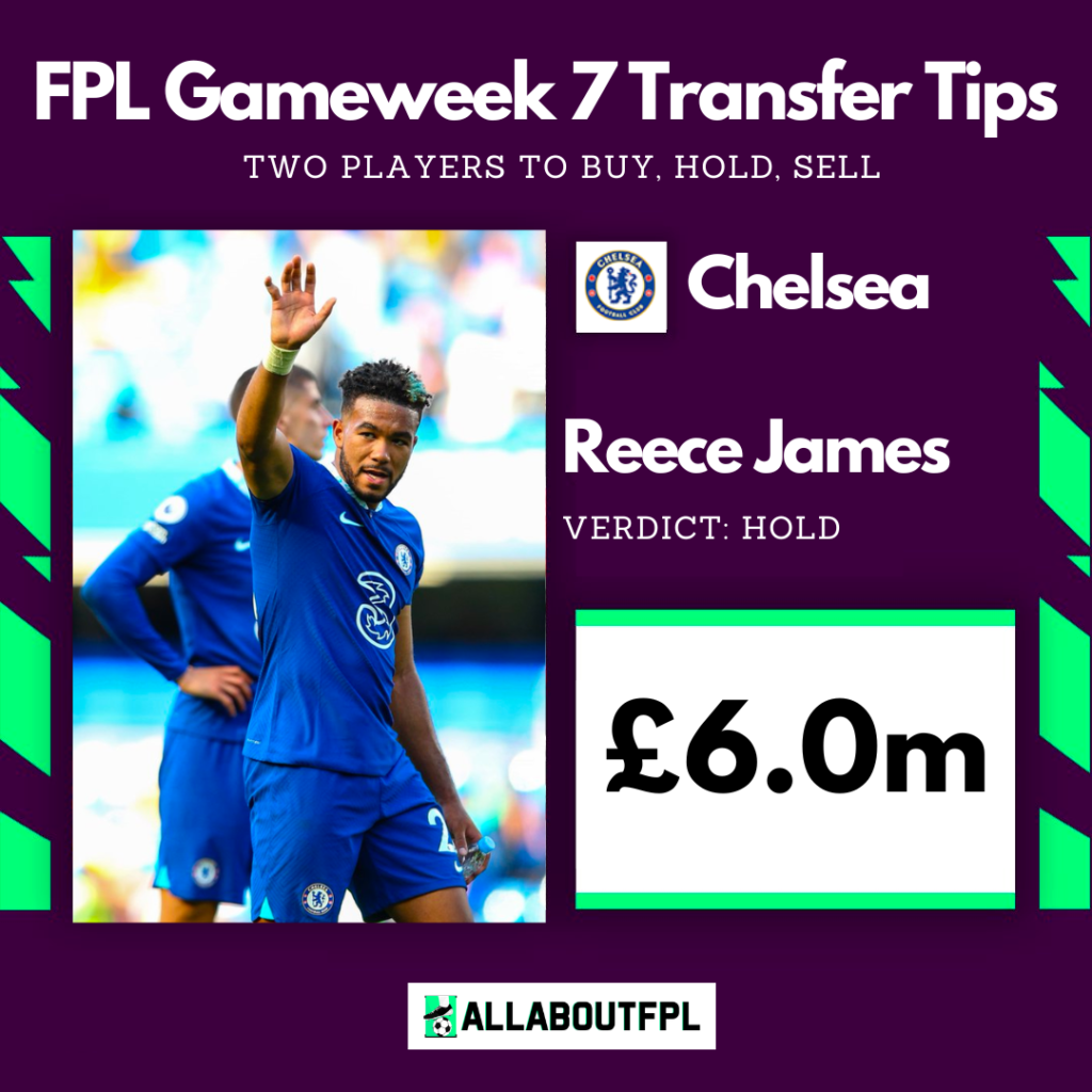 FPL Gameweek 7 Transfer Tips: Two players to HOLD ~ Reece James
