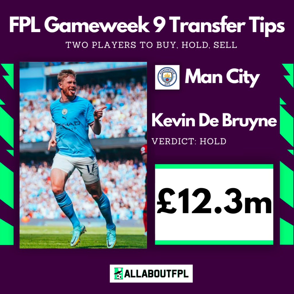 FPL Gameweek 9 Transfer Tips: Two players to HOLD ~ Kevin De Bruyne